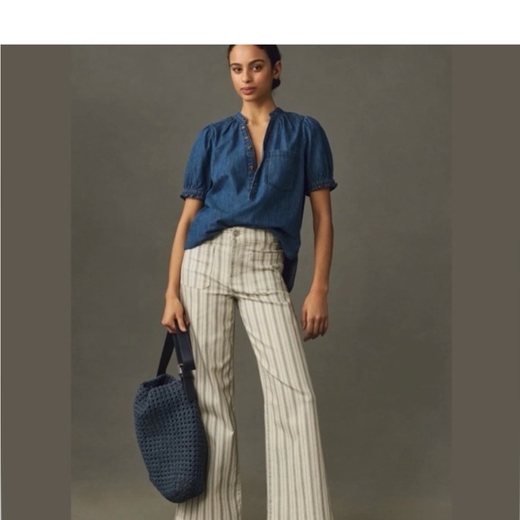 Pilcro Anthropologie denim blouse - Picture 2 of 6